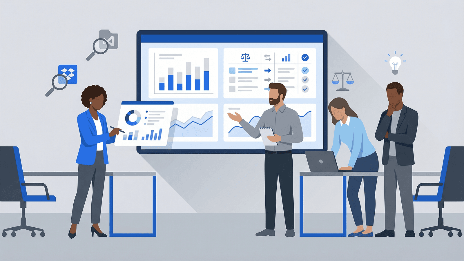 Visual diagram showing the flow from intent signals to qualified leads